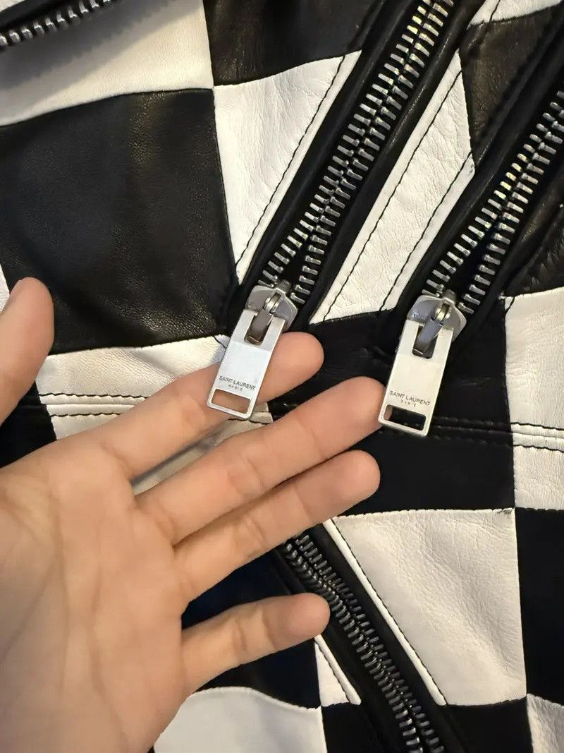 Saint Laurent Paris Saint laurent SS14 checkered damier multi zip jacket hedi Size US M / EU 48-50 / 2 - 6 Thumbnail