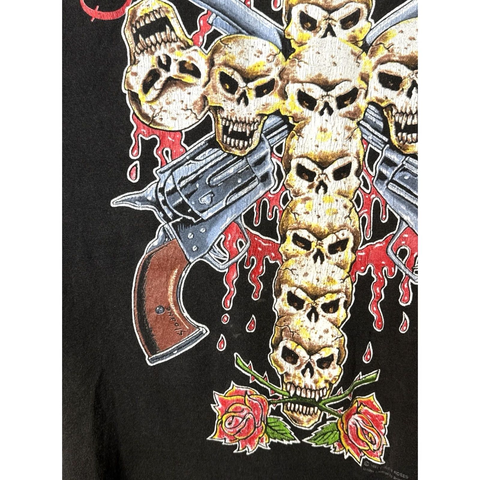Vintage VINTAGE Guns N’ Roses Use Your Illusion Tour Brockum T Shirt XL Men's Black 90s Band Rock Rose Decade 1990s Size US XL / EU 56 / 4 - 7 Thumbnail