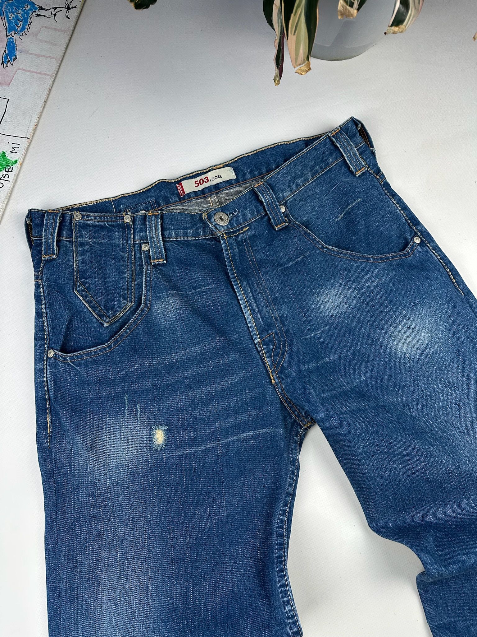 Levi's Levis Engineered Jeans Buckle Back Tag Size US 34 / EU 50 - 4 Thumbnail