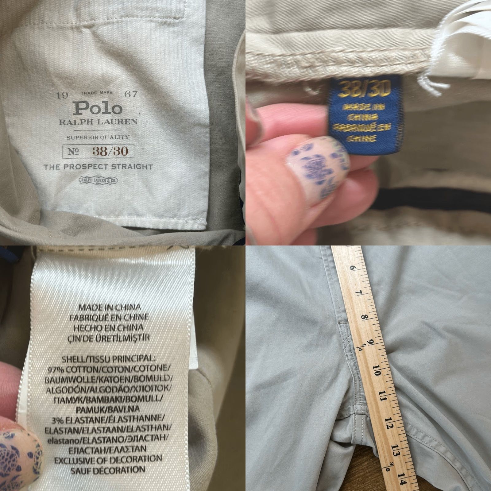 Polo Ralph Lauren Polo Ralph Lauren Pants Mens 38 The Prospect Straight Chino Pants Trousers Tan 29 In Straight Mens 38 Chino Pants Trousers Size US M / EU 48-50 / 2 - 8 Thumbnail