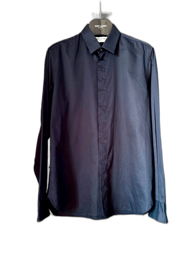 Saint Laurent Paris saint laurent black long sleeve shirt Size US M / EU 48-50 / 2 - 1 Thumbnail