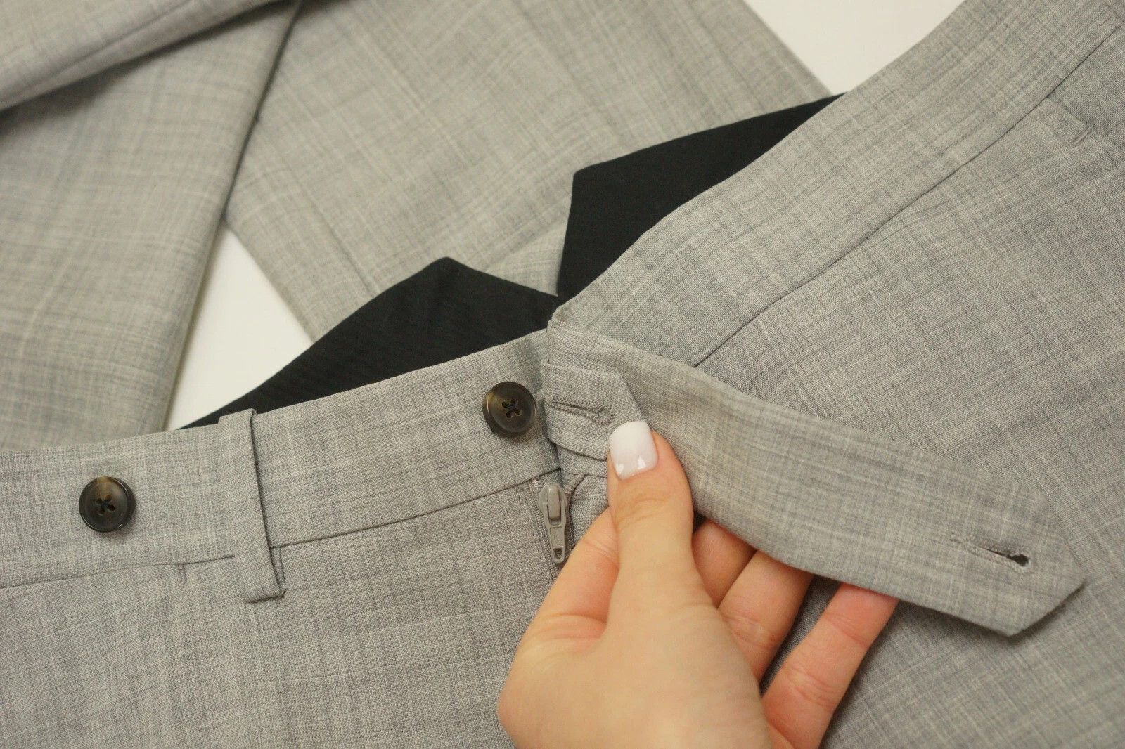 Suitsupply Men Suitsupply Suit Wool 120's Havana Patch Half Lined US38 Size 38R - 9 Thumbnail