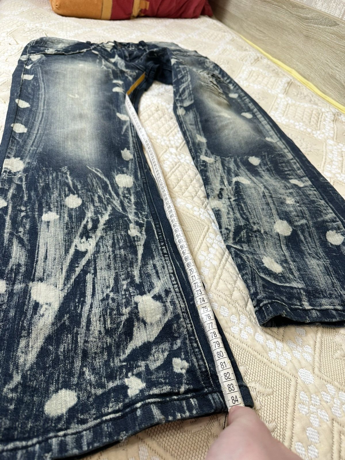 If Six Was Nine 🔥 Doomsday Opium Y2K Hysteric Glamour Denim Pants Ed Hardy Size US 34 / EU 50 - 10 Thumbnail