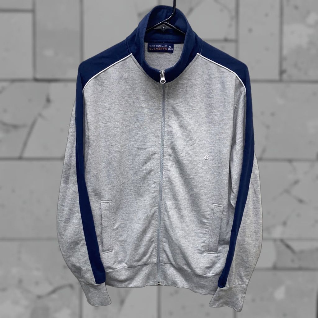 Vintage Peter England Elements Jacket Full Zip XL Gray/Blue Womens Size XL / US 12-14 / IT 48-50 - 1 Thumbnail