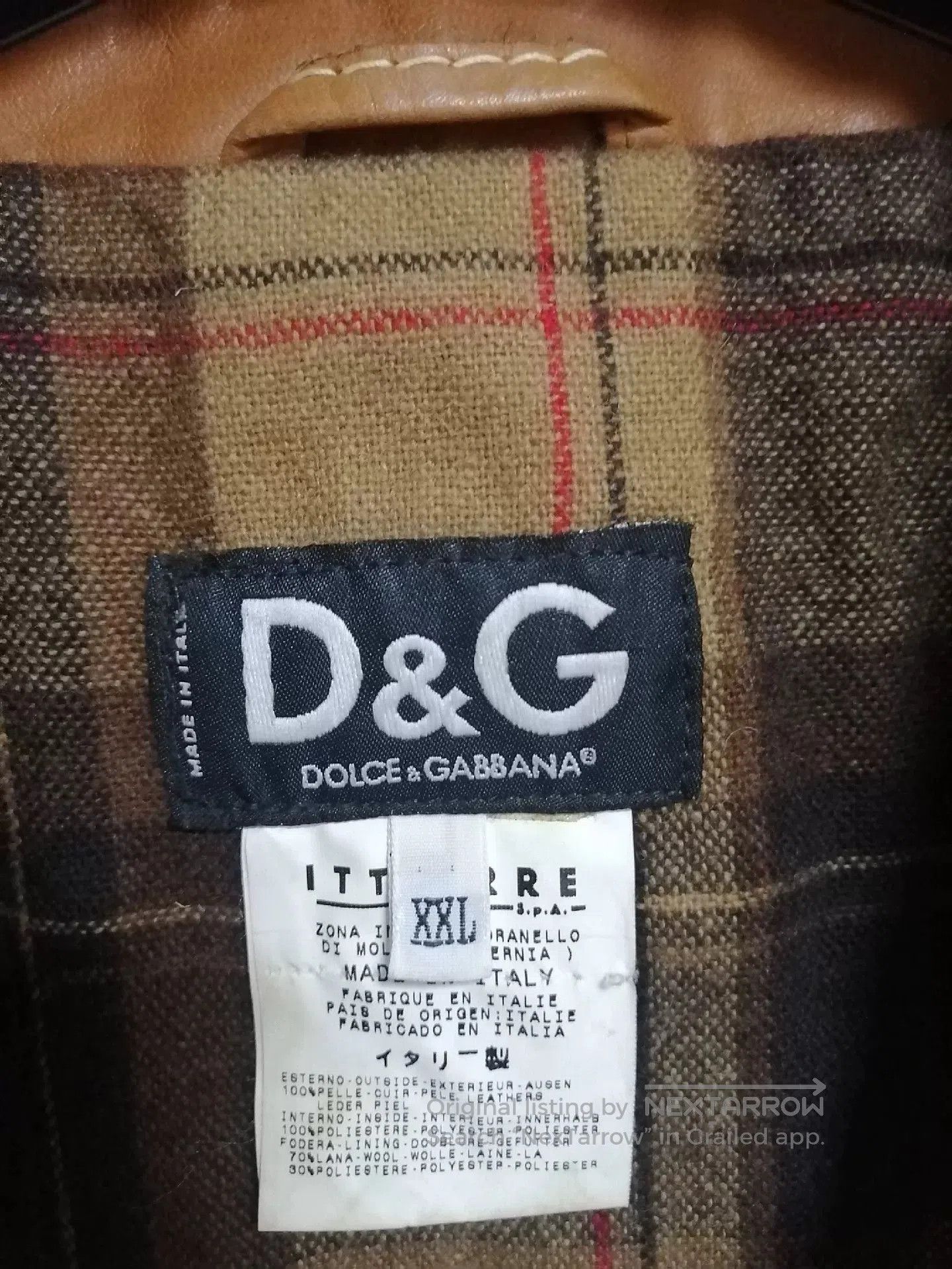 Dolce & Gabbana Dolce & Gabbana Vintage Leather Jacket. Size US XXL / EU 58 / 5 - 2 Thumbnail