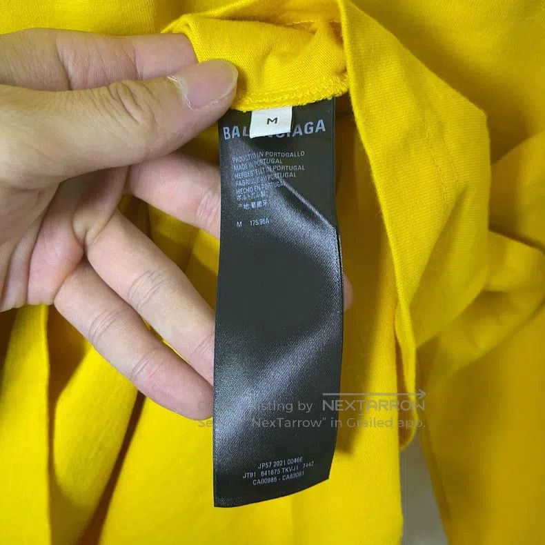Balenciaga Balenciaga Yellow embroidered cola short sleeve M Size US M / EU 48-50 / 2 - 4 Thumbnail