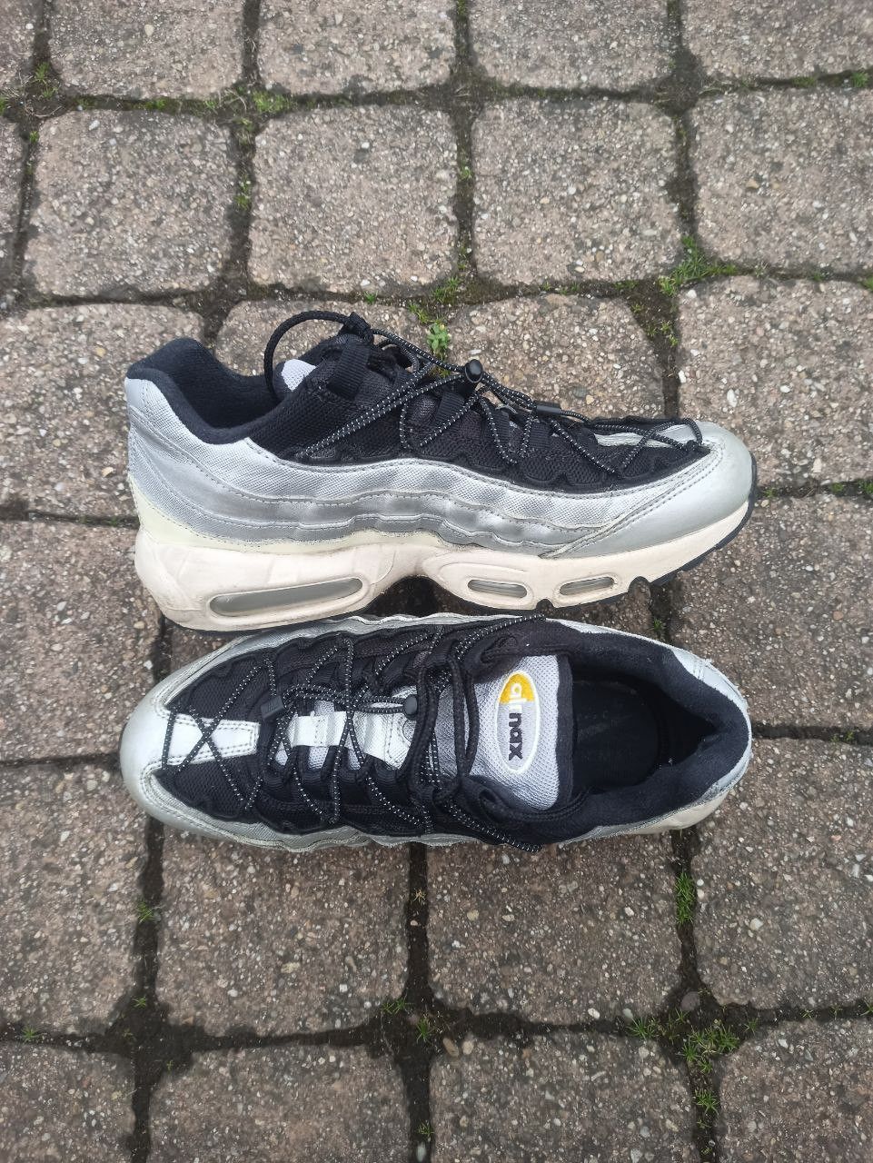 Nike Nike Air Max 95 Speed Lacing - Metallic Silver W Size US 7.5 / IT 37.5 - 1 Thumbnail