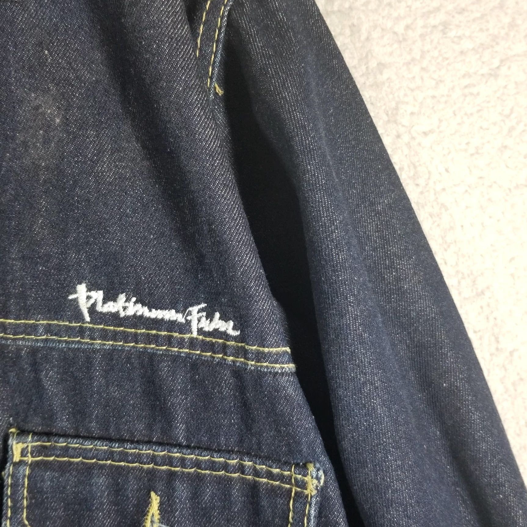 Fubu VINTAGE Platinum FUBU Jacket Mens L Blue Denim Fat Albert Hip Hop USA Y2K Size US L / EU 52-54 / 3 - 6 Thumbnail
