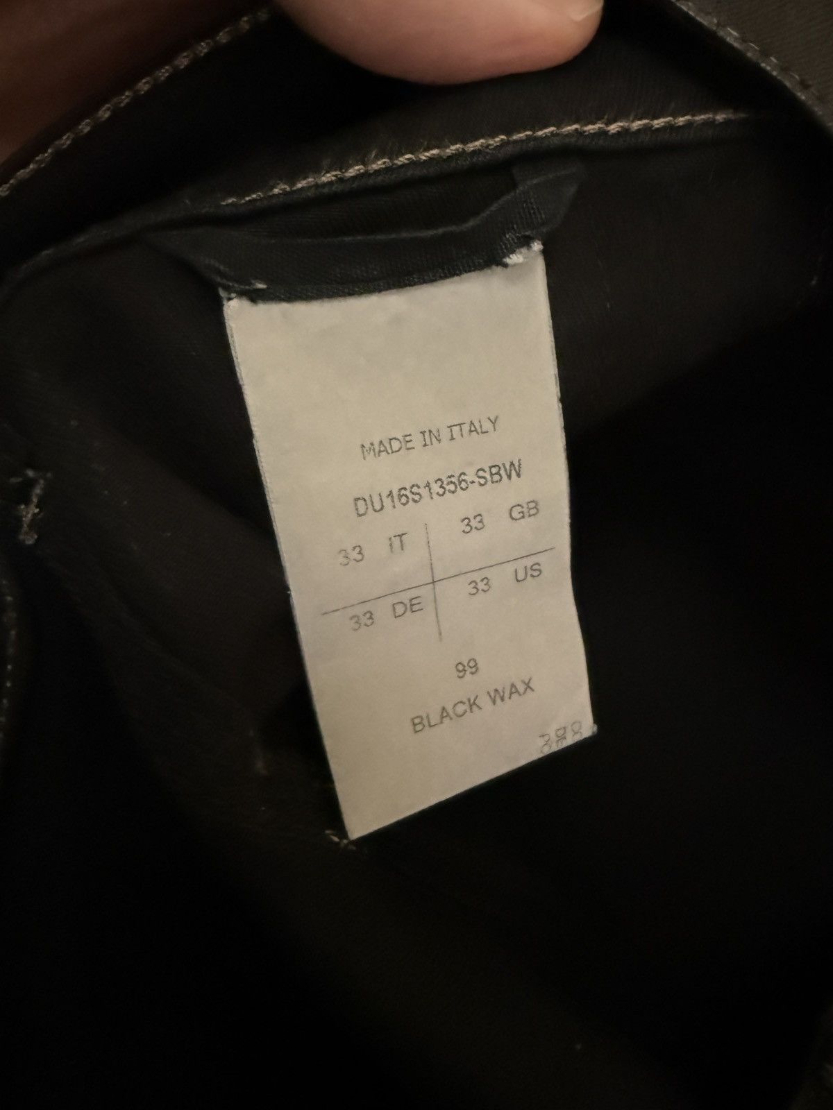 Rick Owens Rick Owens Black Wax Memphis Jeans 33 Size US 33 - 9 Thumbnail