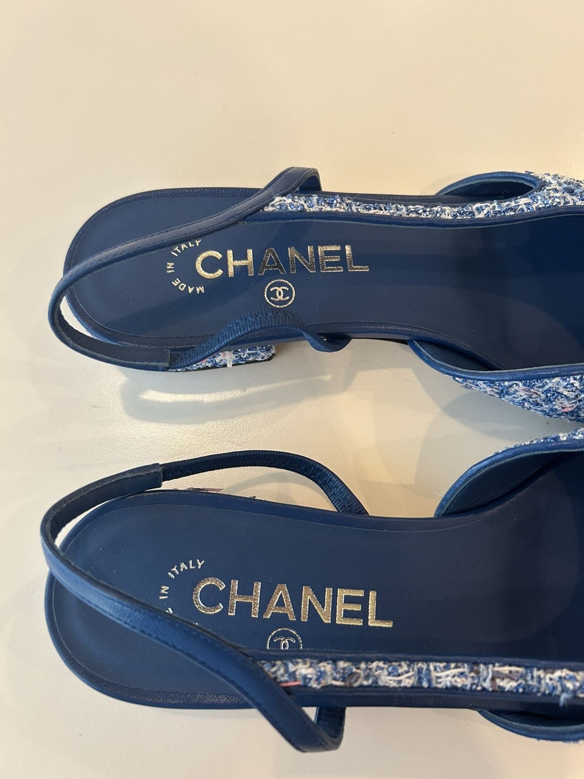 Chanel Chanel Tweed Slingback Size US 9 / IT 39 - 3 Thumbnail