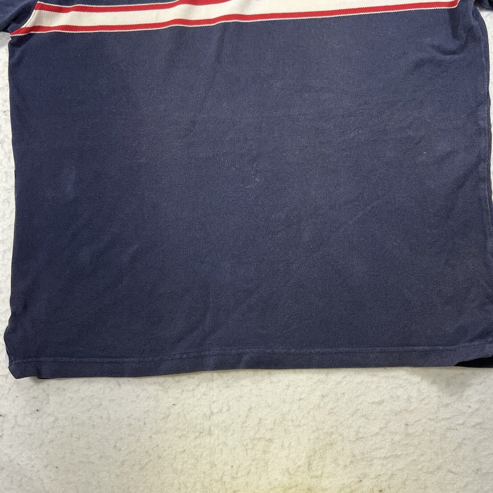 Tommy Hilfiger Tommy Hilfigers Large Blue Red White Stripe Polo Shirt Size US L / EU 52-54 / 3 - 6 Thumbnail