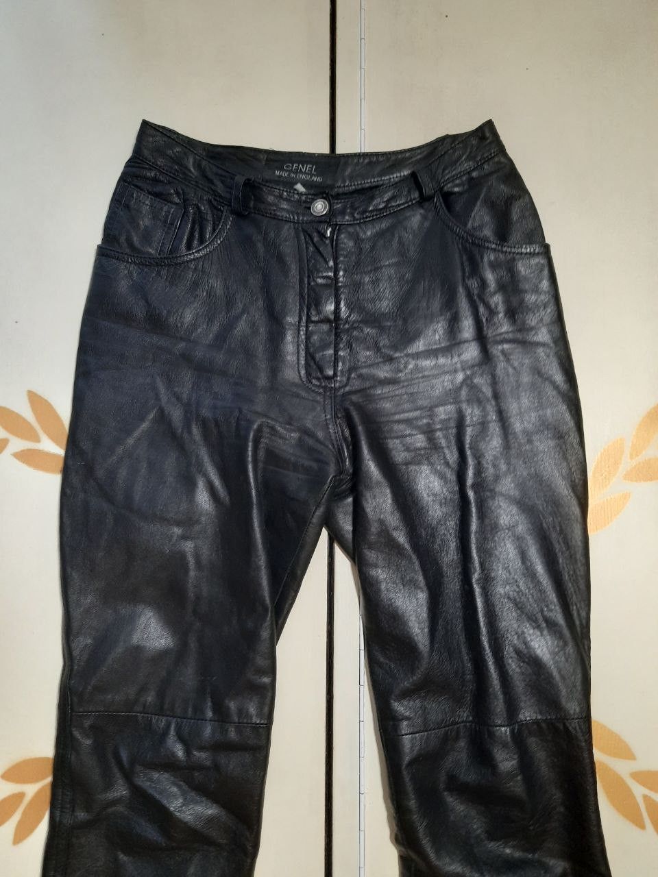 Genuine Leather Genel London Leather Pants size UK8 Size 27" / US 4 / IT 40 - 6 Thumbnail