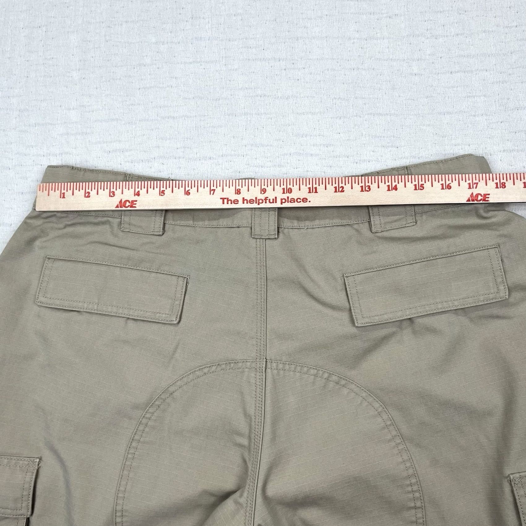 Vintage 5.11 Tactical Series Pants Men XL Short Ripstop Cargo Outdoor Khaki Solid Pockets Zip Belt Loops Cargo Pants Mens XL Regular Straight 29in Inseam Size US 36 / EU 52 - 4 Thumbnail