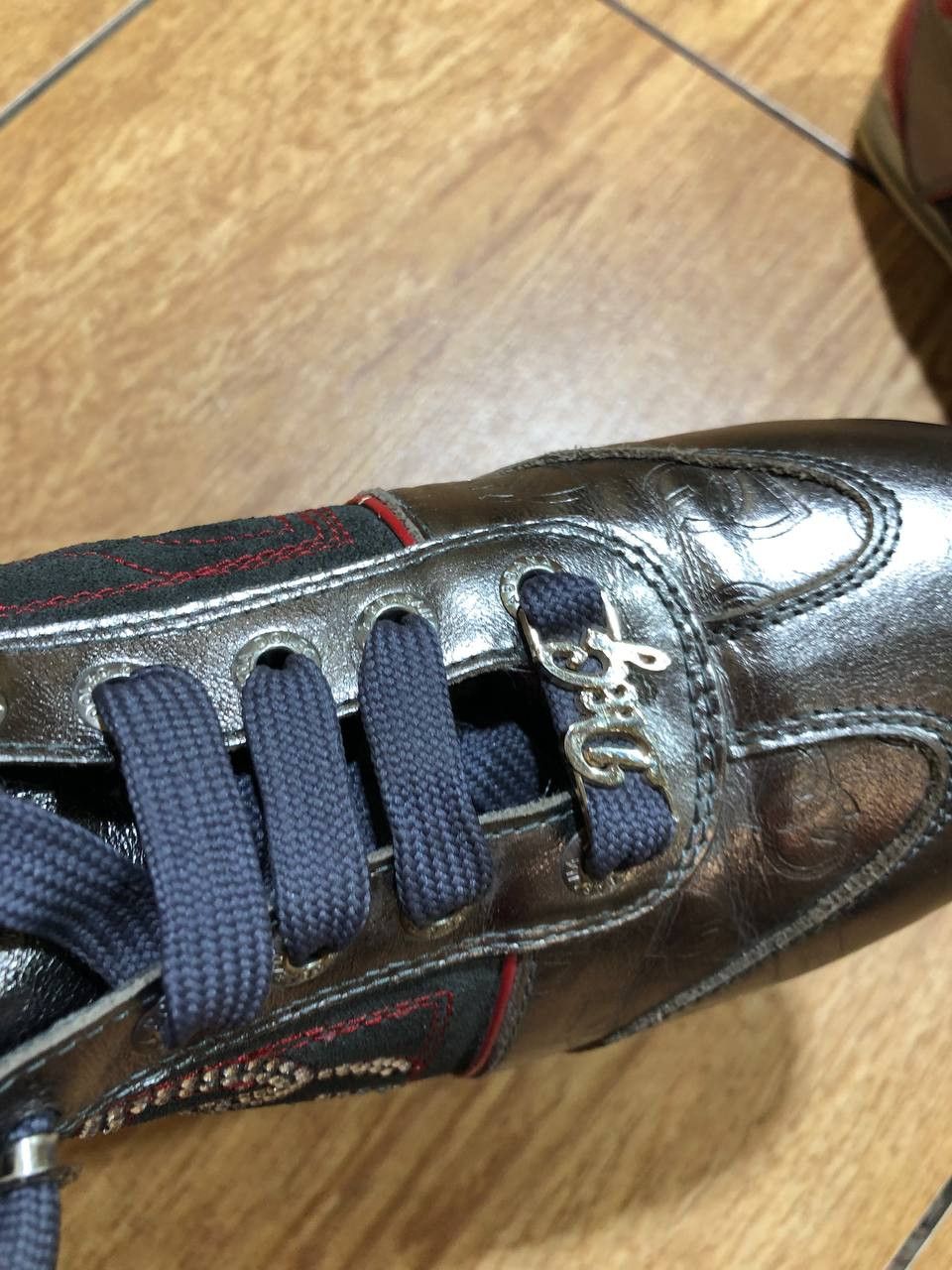 Dolce & Gabbana Dolce & Gabbana Leather Patch Sneakers Size US 6 / IT 36 - 10 Thumbnail
