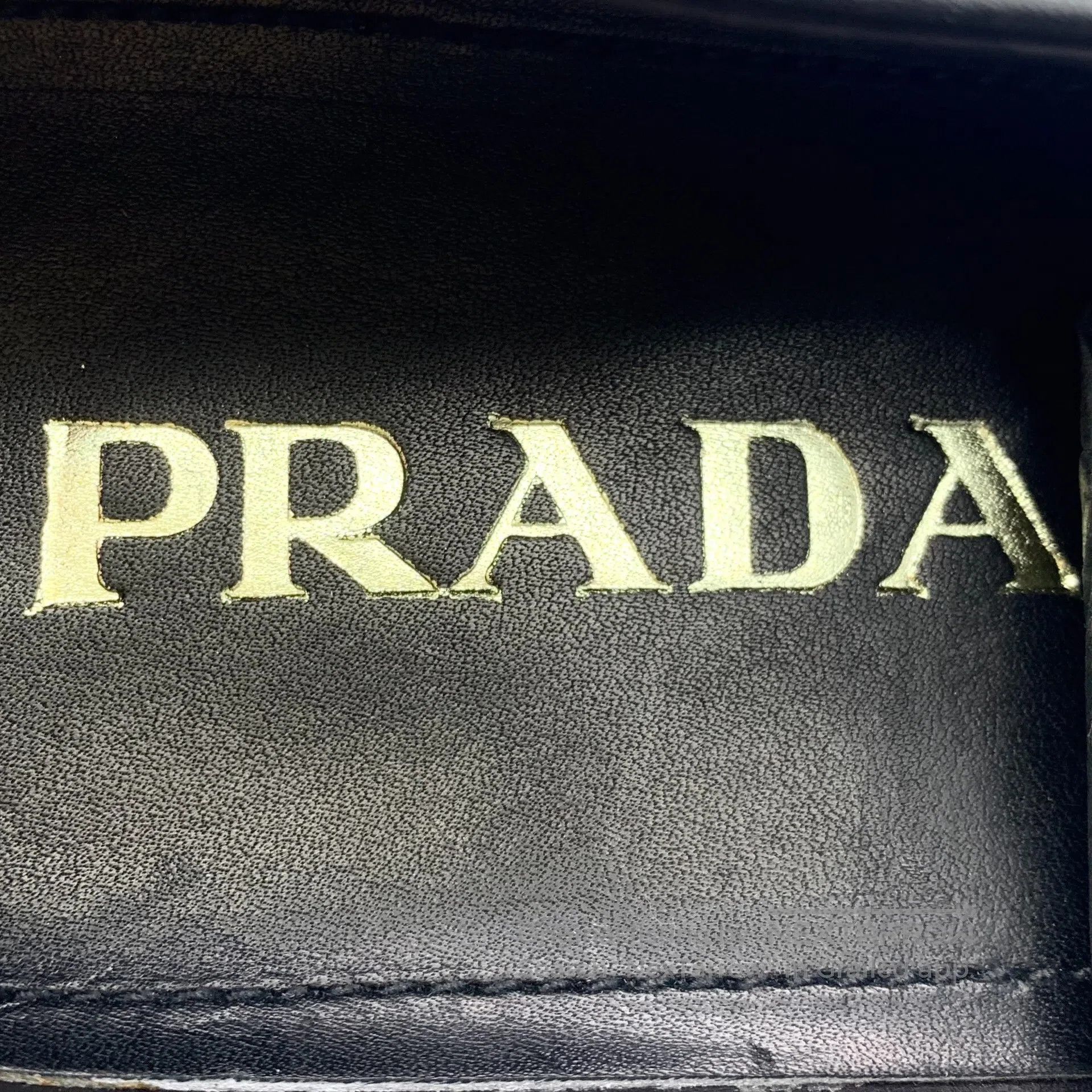 Prada Prada Black leather square toe casual flat one-step single Size US 6 / EU 39 - 7 Thumbnail