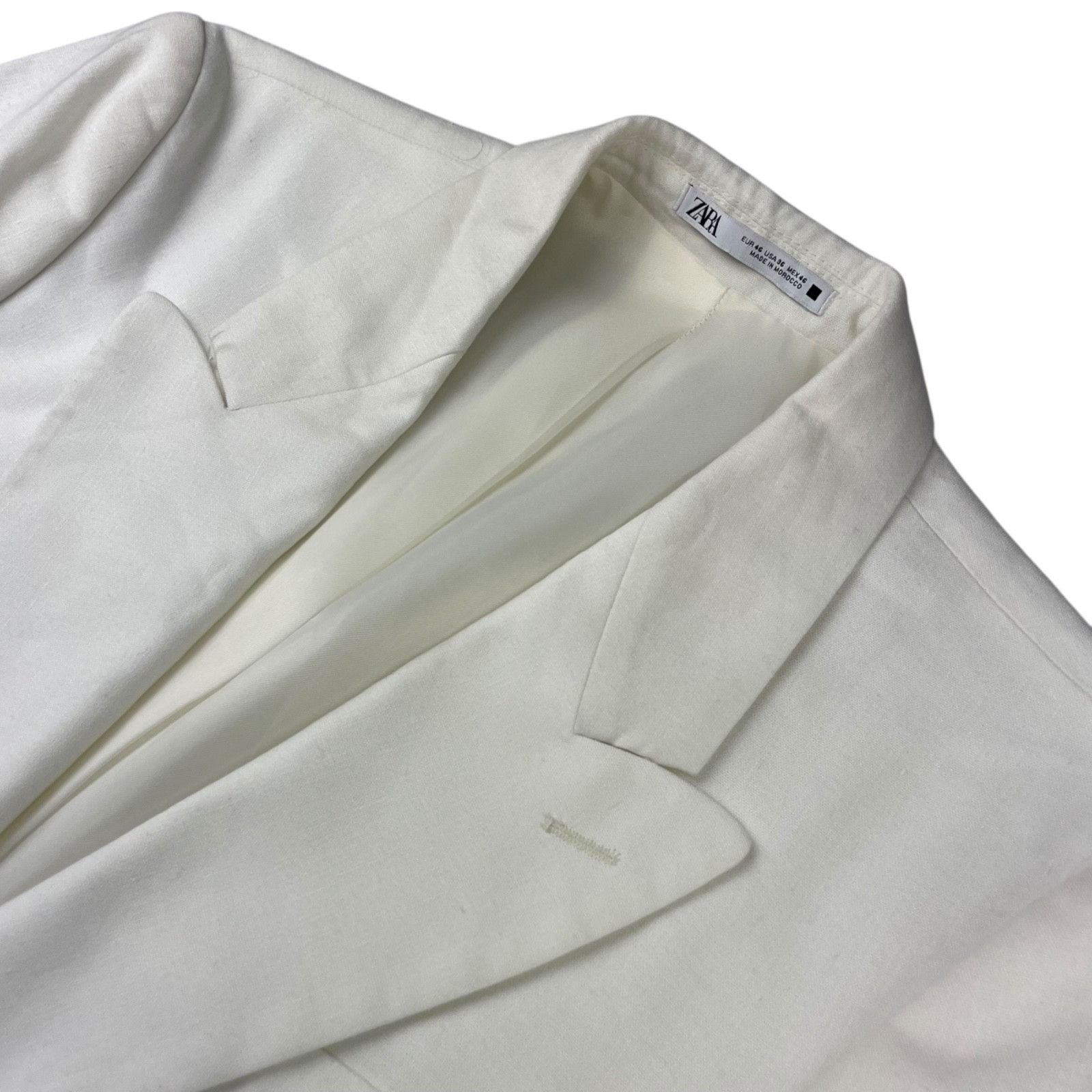 Zara Zara Men's Performance Slim Fit 1-Button Blazer White • 36R Size 36R - 1 Thumbnail