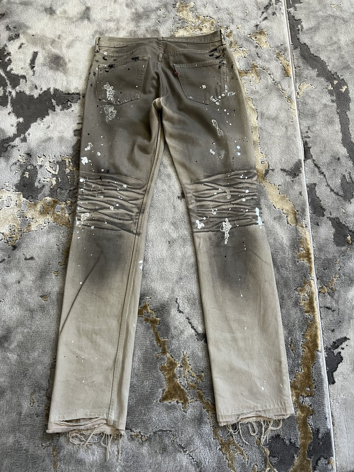 Levi's No Maintenance x Levi’s 501 Paint Splattered Jeans Size US 32 / EU 48 - 2 Thumbnail