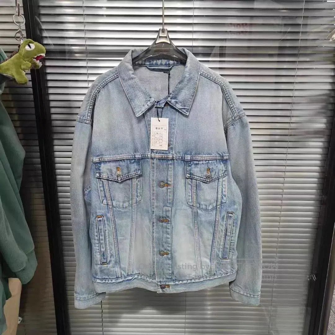 Balenciaga Blue Denim Jacket - Size M. Size US M / EU 48-50 / 2 - 1 Thumbnail