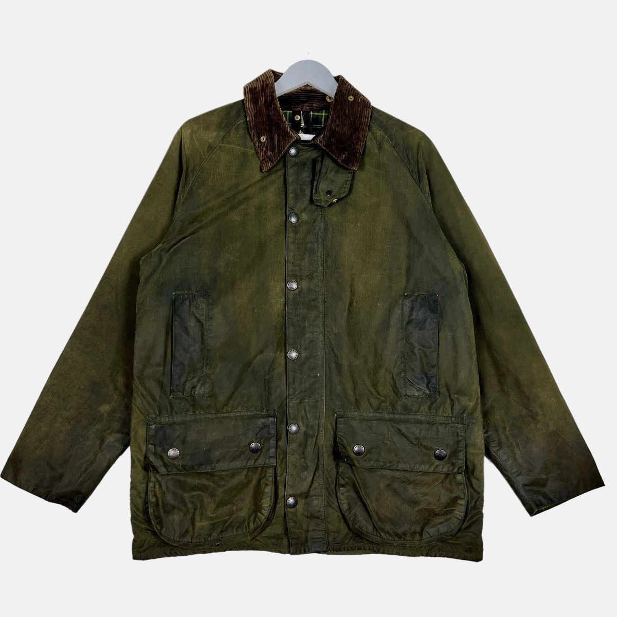 🔥 VINTAGE BARBOUR BEAUFORT WAX JACKET MADE IN ENGLAND