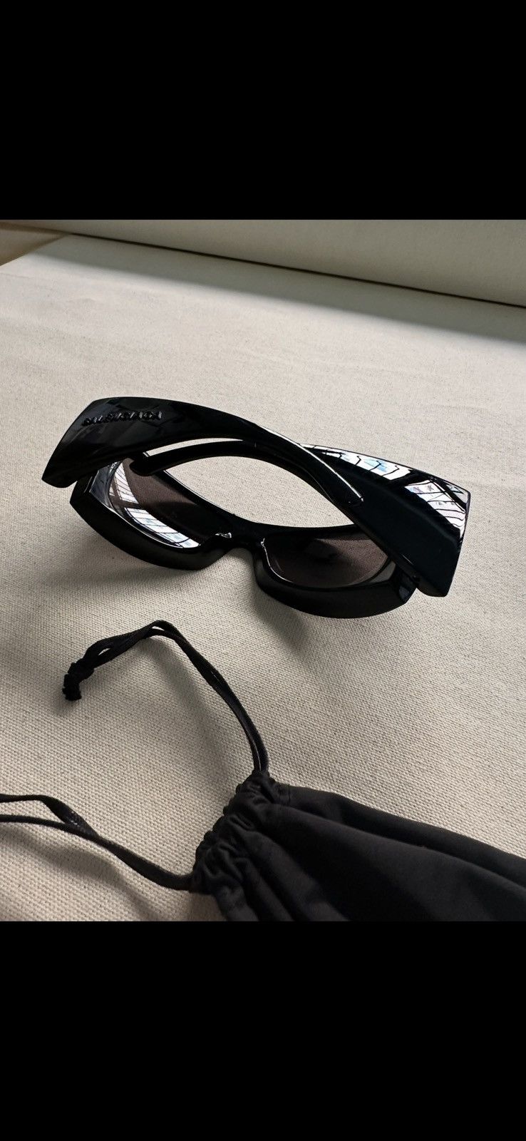 Balenciaga Balenciaga Extreme Oversized Wrap Sunglasses Size ONE SIZE - 5 Thumbnail