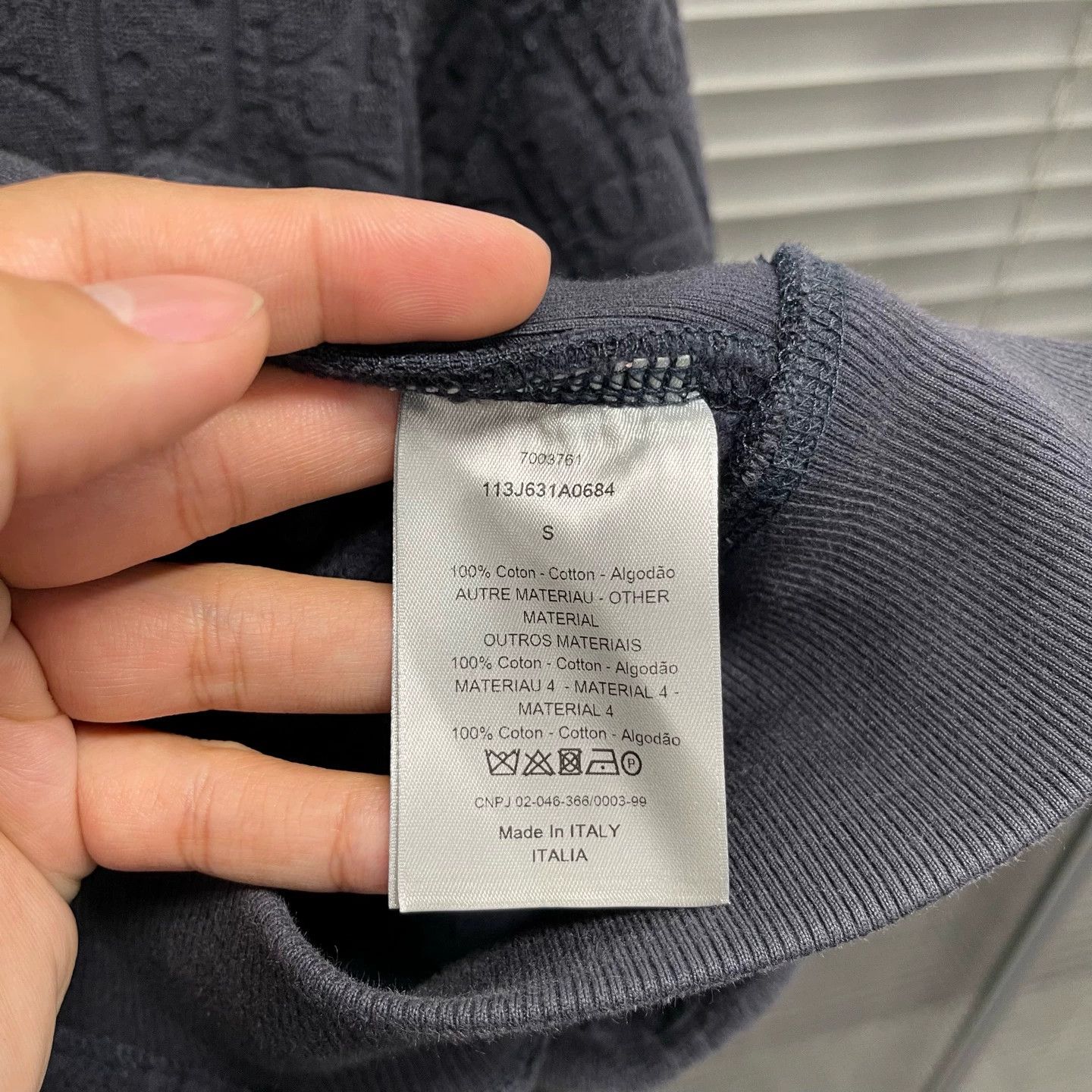 Dior Dior Oblique Allover Print Towel Hoodie S 95 New Size US S / EU 44-46 / 1 - 5 Thumbnail