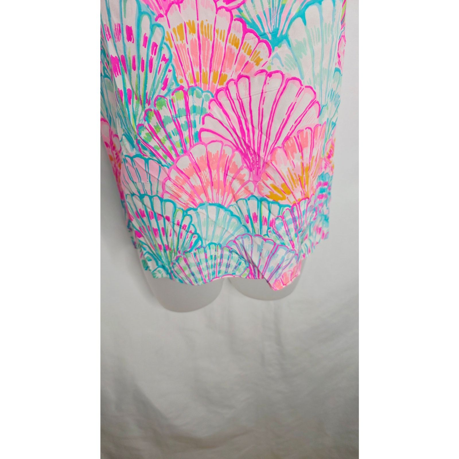 Lilly Pulitzer Lilly Pulitzer 100% Silk Oh Shello Dusk Spaghetti Strap Top Size XXS / US 00 / IT 34 - 5 Thumbnail