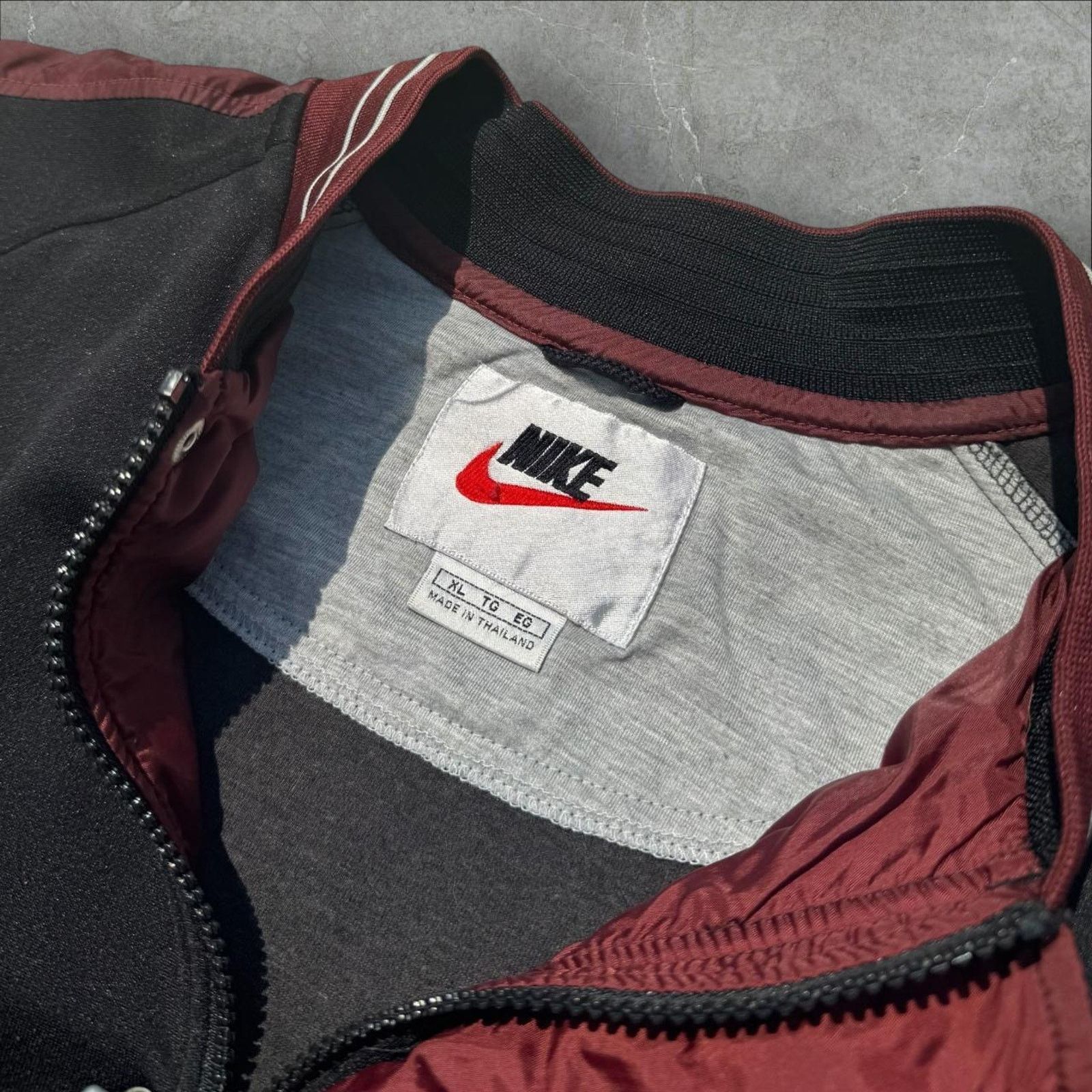 Nike Nike Nylon Full Zip & Button Bomber Jacket XL Size US XL / EU 56 / 4 - 2 Thumbnail