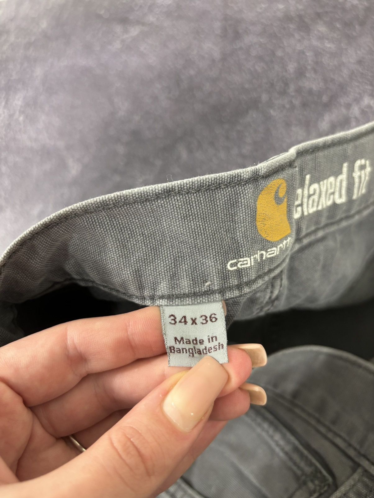 Carhartt Vintage Carhartt American Gray Y2K Work Hype Pants Jeans Size US 34 / EU 50 - 16 Thumbnail
