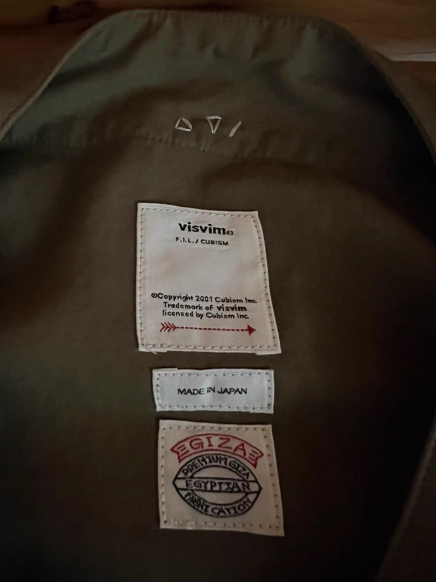 Visvim visvim 2019AW GIZA olive green baseball shirt size 3 Size US L / EU 52-54 / 3 - 8 Thumbnail