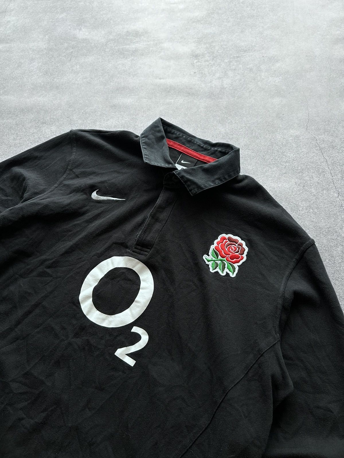 Nike × Rugby Ralph Lauren × Vintage Vintage Nike England big logo O2 shirt mens Size US M / EU 48-50 / 2 - 2 Thumbnail