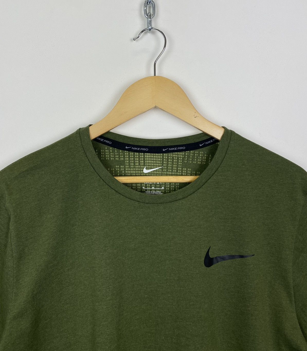 Nike Nike Pro Dri-Fit Swoosh Drill T-shirt Men’s Size M Green Top Size US M / EU 48-50 / 2 - 3 Thumbnail
