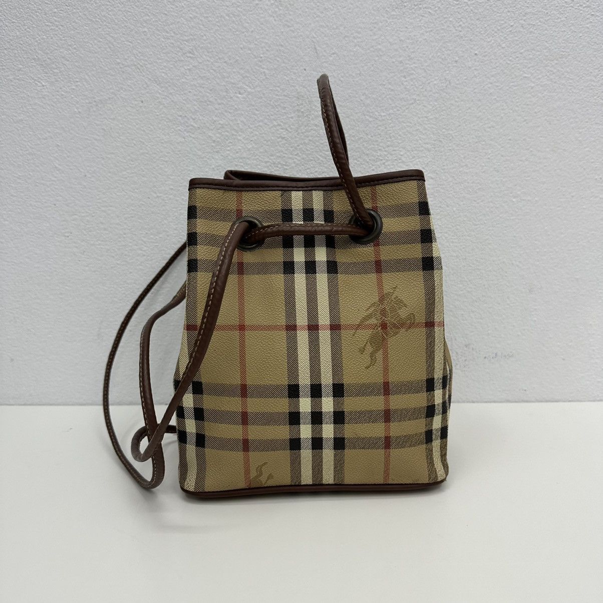 Burberry ‼️YES‼️ AUTHENTIC BURBERRYS VINTAGE NOVA CHECK LONG HANDLE BAG Size ONE SIZE - 5 Thumbnail