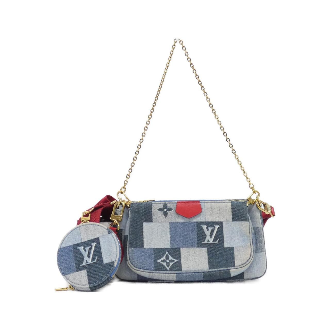 Louis Vuitton Louis Vuitton Louis Vuitton Denim Monogram Shoulder Bag Textile Shoulder Bag M44990 DUTY FREE for USA Size ONE SIZE - 1 Thumbnail