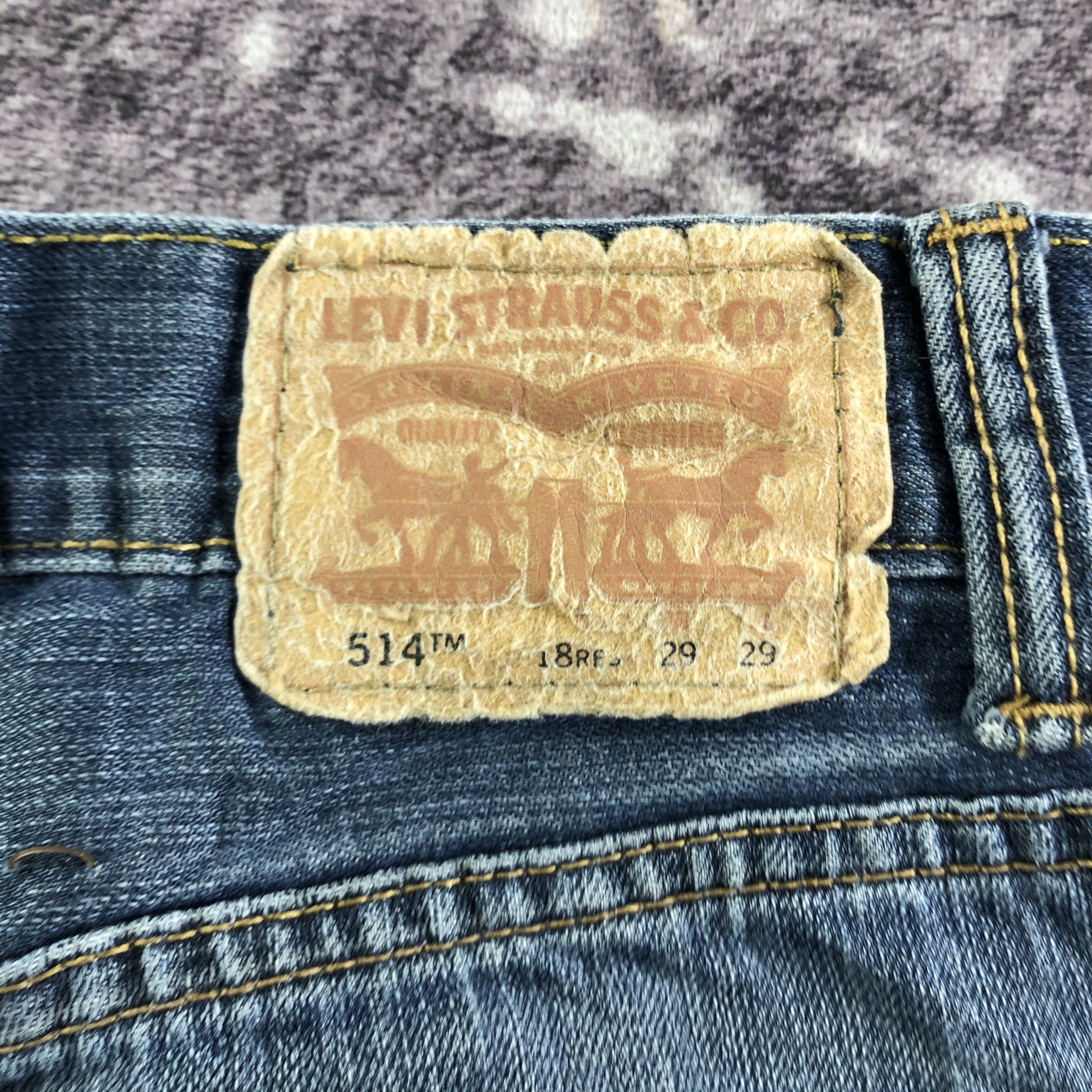 Levi's × Vintage Vintage Blue Wash Levis 514 Jeans-JM3473 Size 29" - 5 Thumbnail