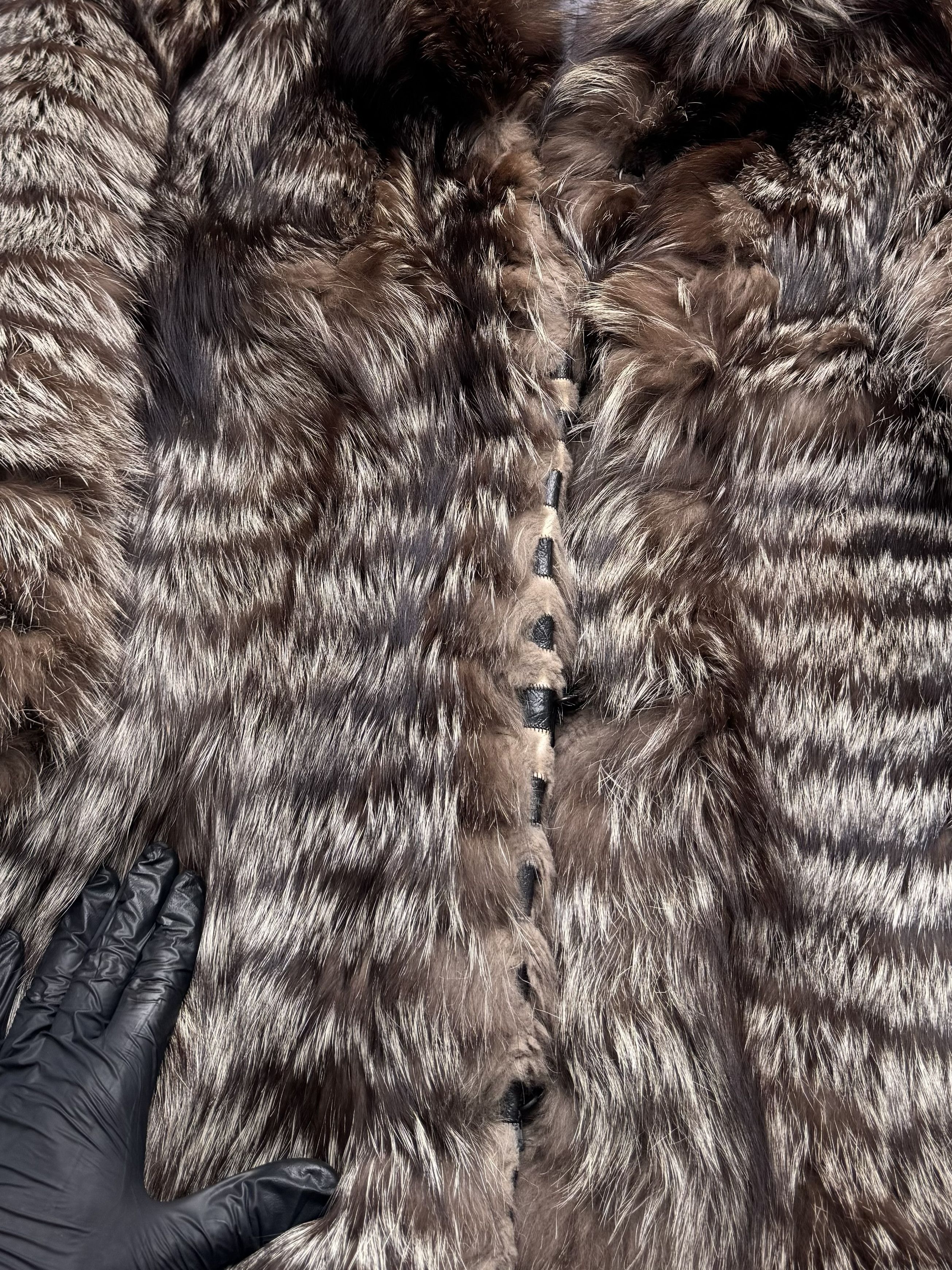 Vintage Vintage Real Fur Coat Brown Long Fur Jacket Winter Luxury Size XL / US 12-14 / IT 48-50 - 10 Thumbnail