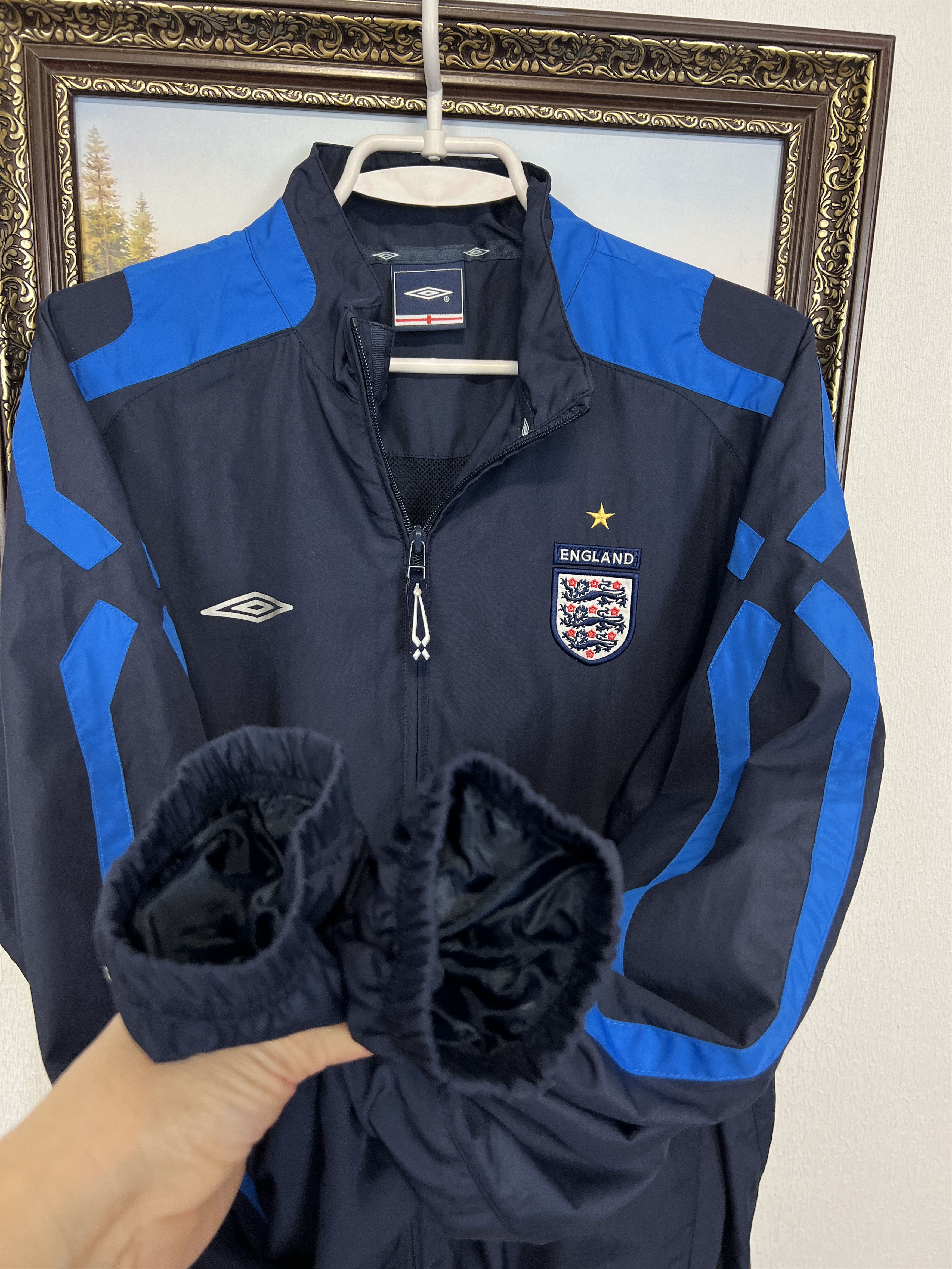 Umbro England Football Train Track Top Jacket National Team Rare Size US M / EU 48-50 / 2 - 7 Thumbnail