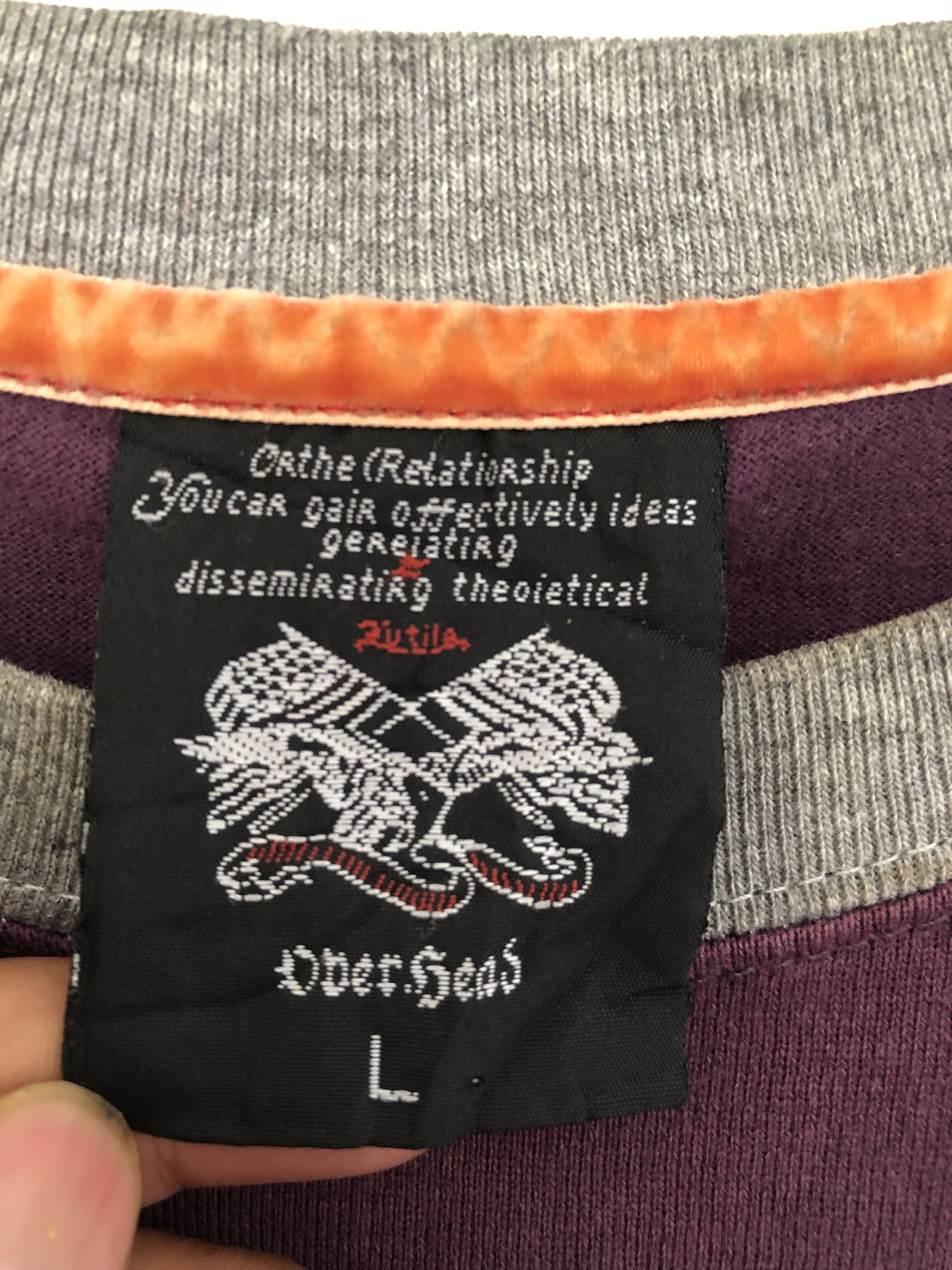 If Six Was Nine Japanese Tribal Poem LongSleeve Rock Punk Style Size US L / EU 52-54 / 3 - 8 Thumbnail