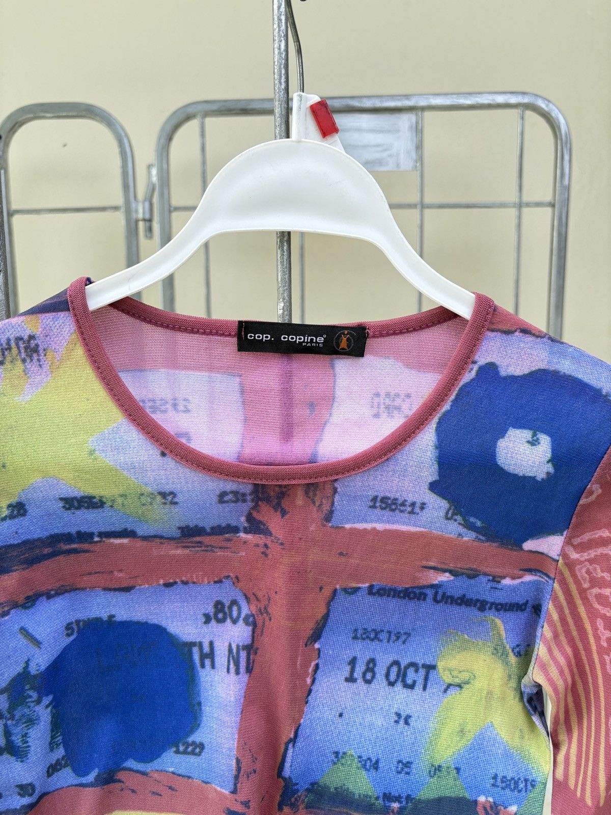 Cop Copine Cop Copine "Metro / London Underground" print mesh top Size M / US 6-8 / IT 42-44 - 3 Thumbnail