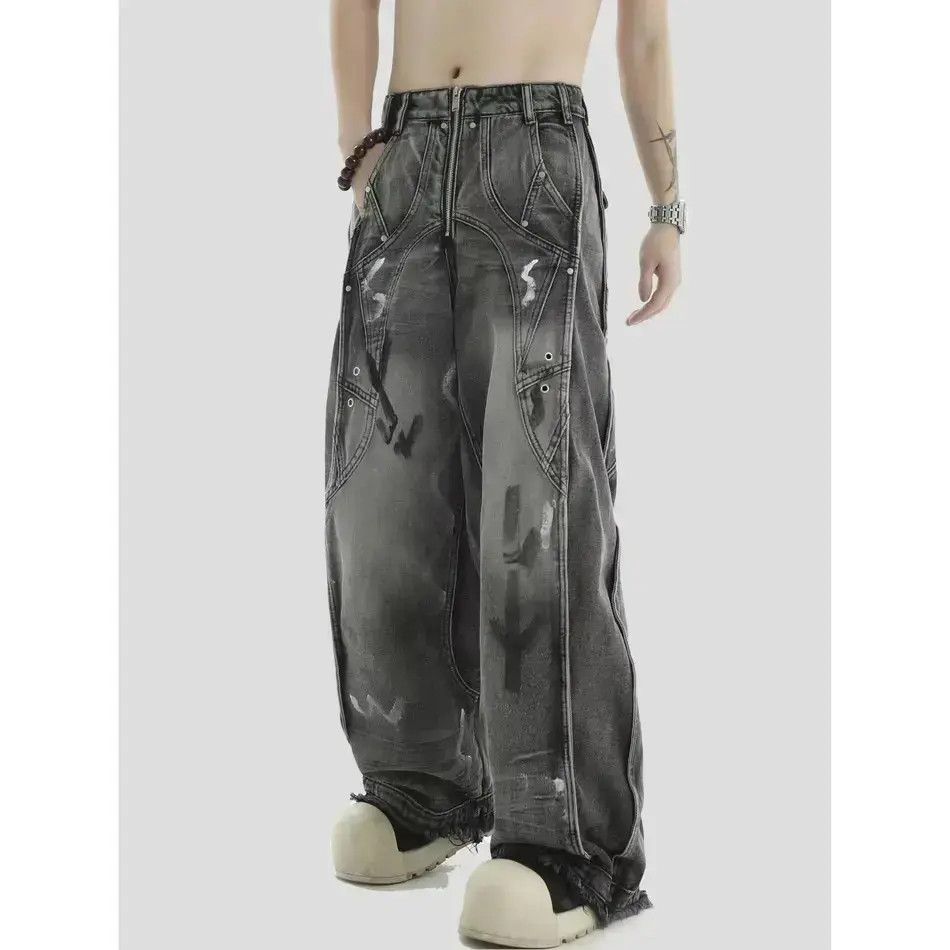 Japanese Brand American high street patchwork jeans Size US 32 / EU 48 - 6 Thumbnail