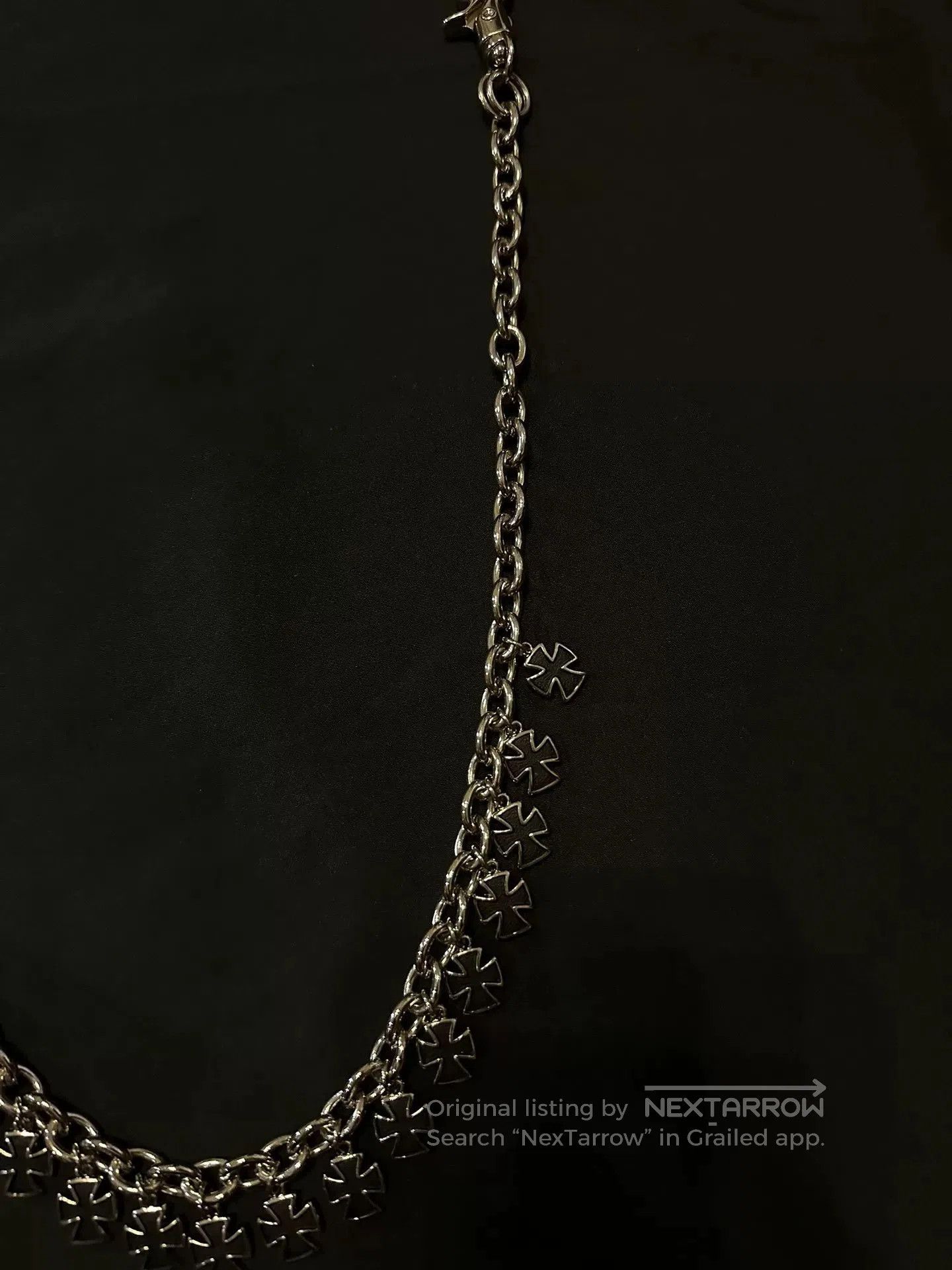 Vintage Vintage 90s Cross Pendant Pants Chain. Size ONE SIZE - 2 Thumbnail
