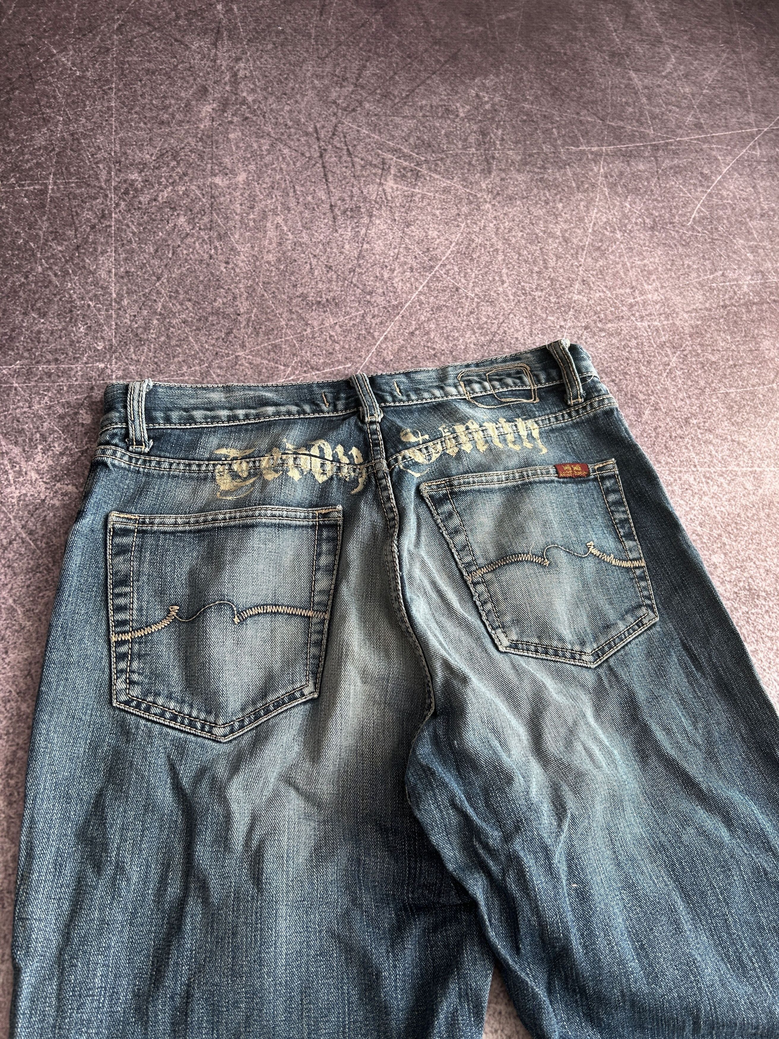 Vintage VTG Baggy Rap SK8 JNCO Balenci Style Washed Jeans Y2K Size US 32 / EU 48 - 2 Thumbnail