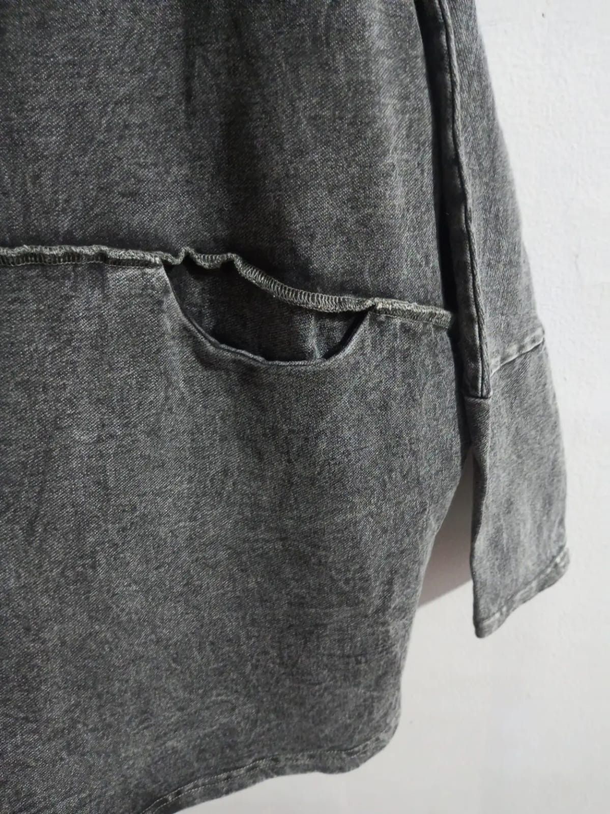 Japanese Brand pattern torso denim stretch fur hoodie Size US L / EU 52-54 / 3 - 7 Thumbnail