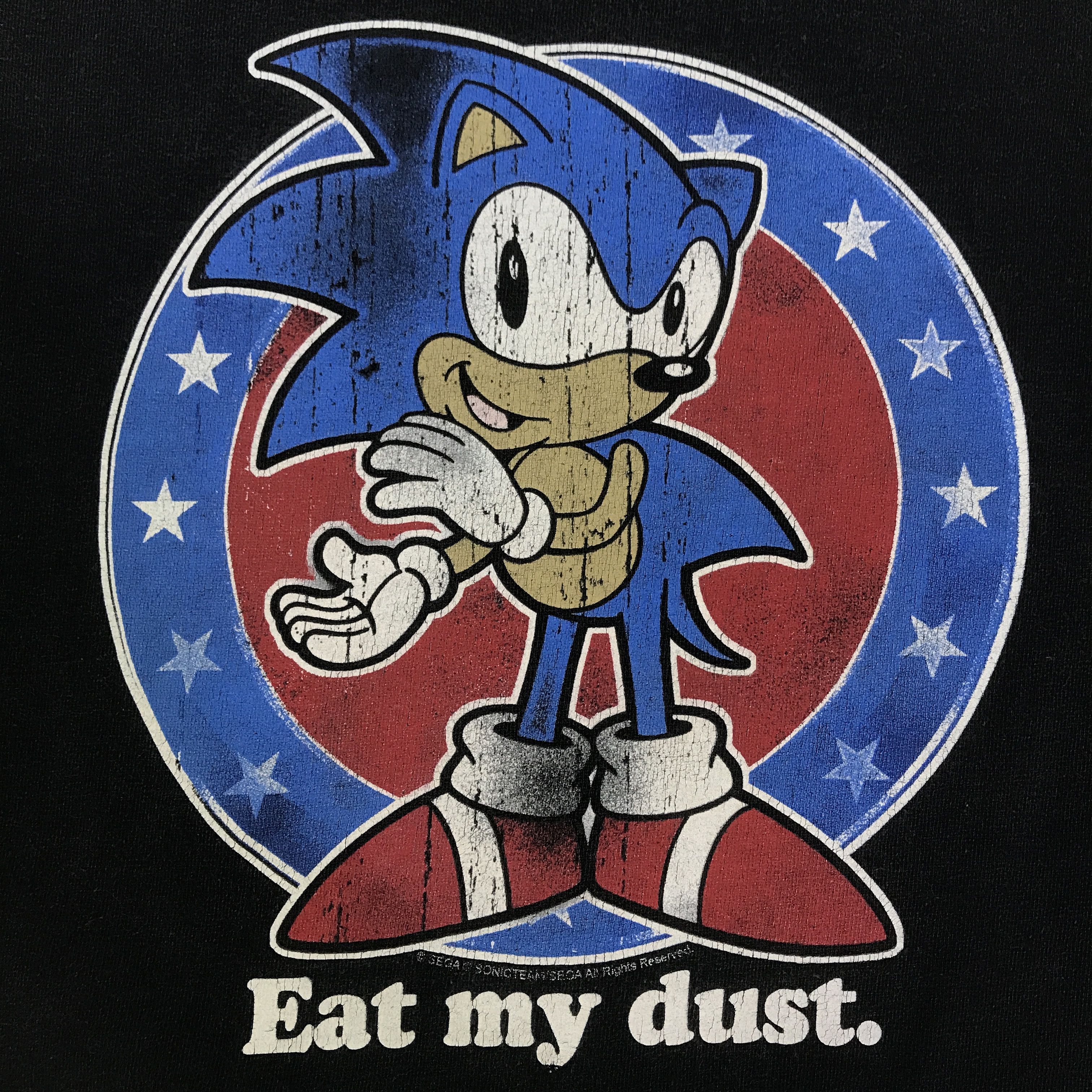 Cartoon Network Vintage Sonic The Hedgehog Cartoon Faded t-shirt K93B32 Size US L / EU 52-54 / 3 - 8 Thumbnail