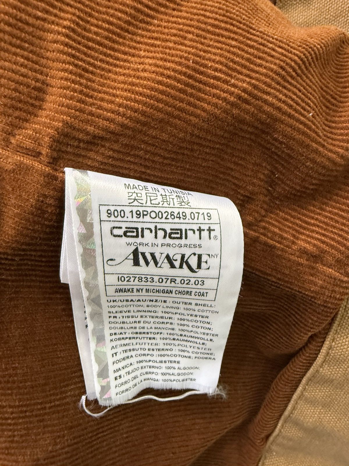 Awake NY × Carhartt Wip Michigan Chore Coat Size US XL / EU 56 / 4 - 4 Thumbnail