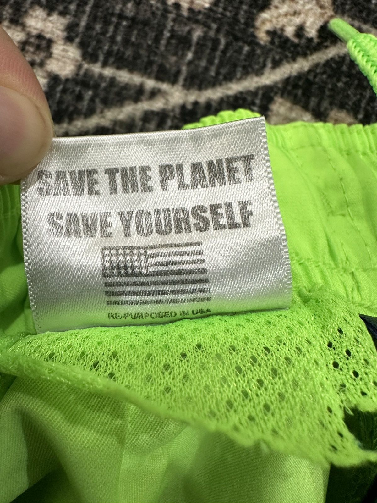 Pleasures Pleasures Logo Active shorts - Lime Green (S) Size US 30 / EU 46 - 3 Thumbnail
