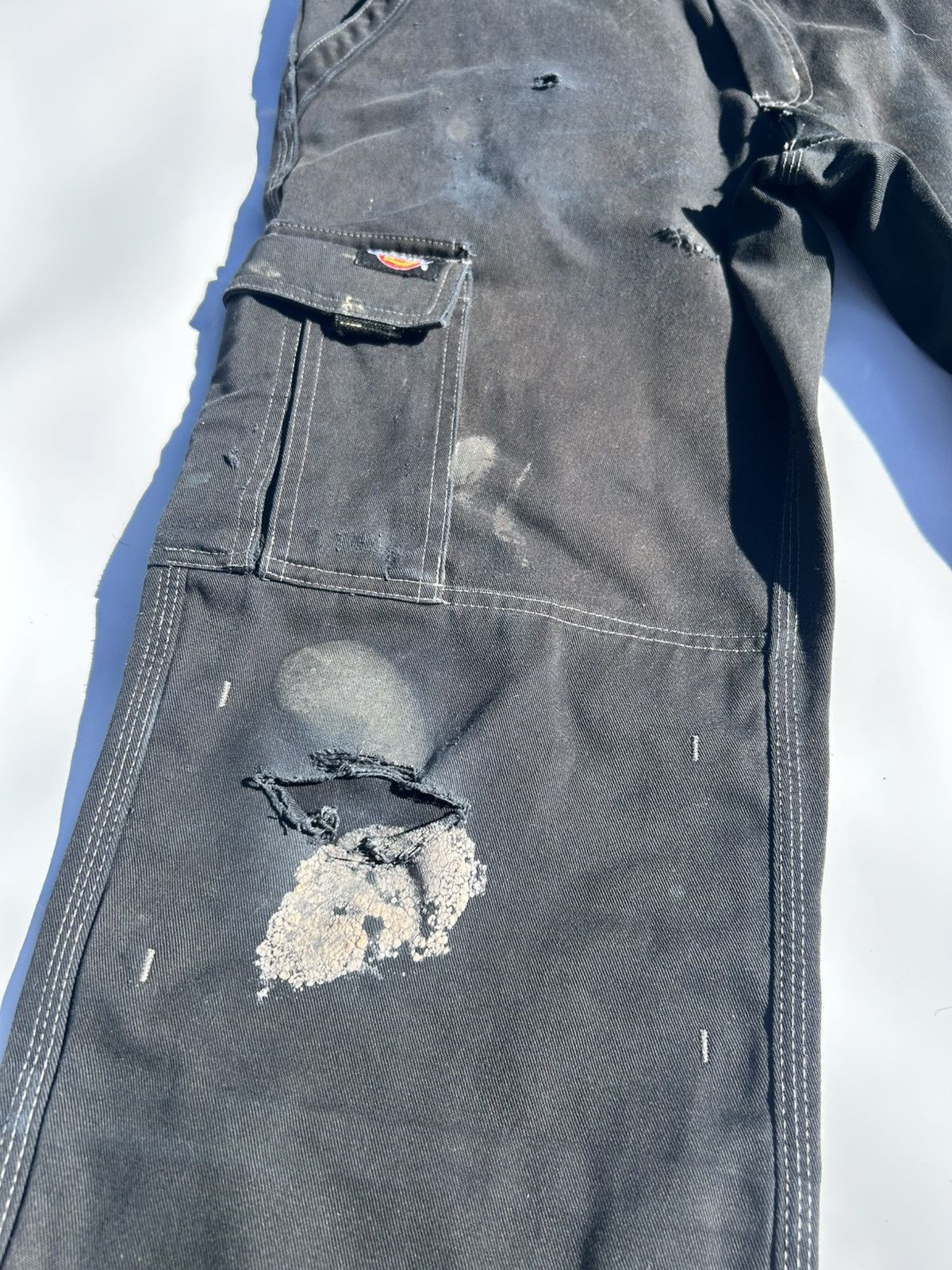 Dickies Dickies Distressed Workwear Heavy Duty Doubleknee Carpenter Size US 33 - 15 Thumbnail