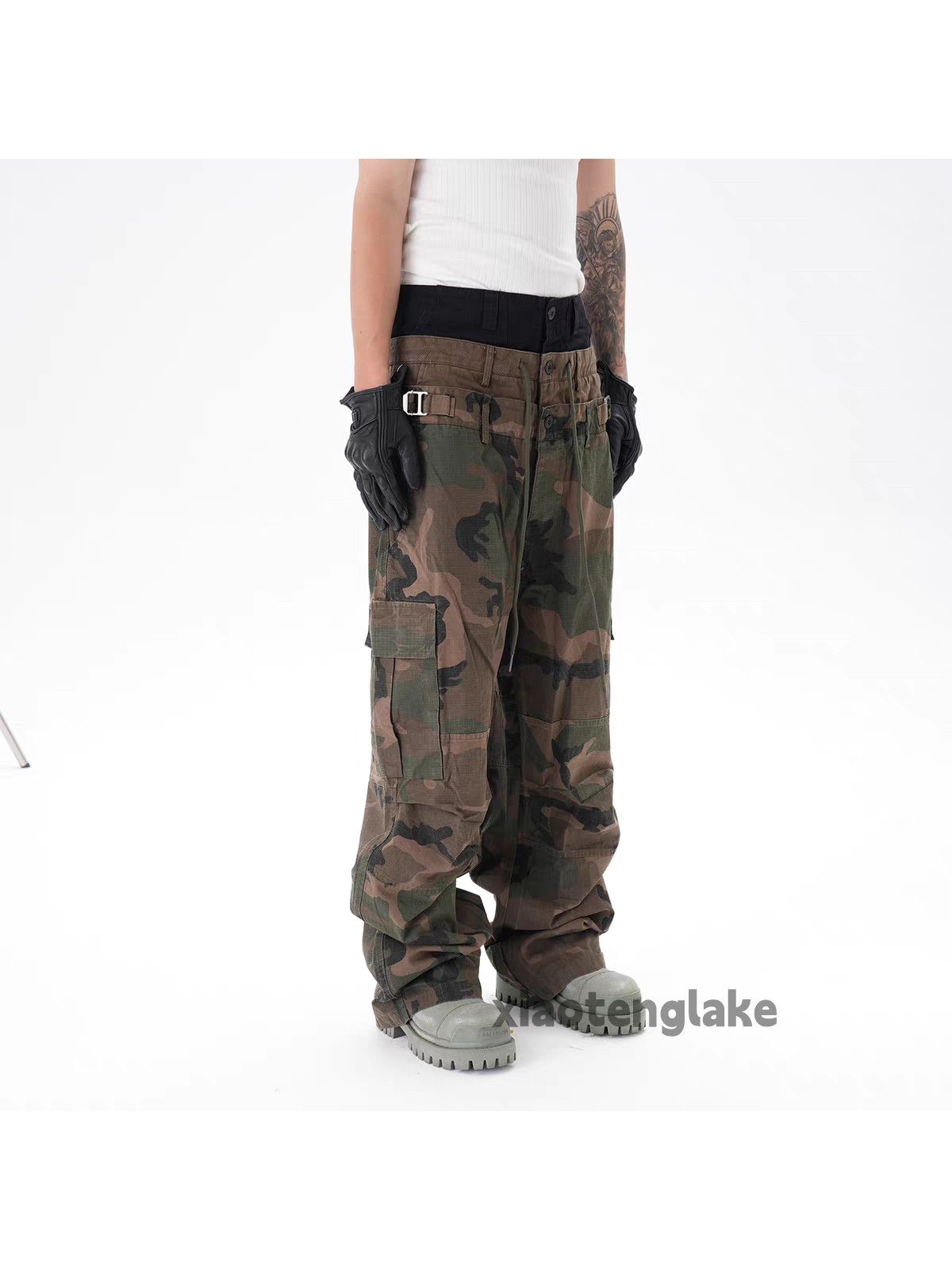 Vintage Unisex military tactical outdoor sports camo cargo pants Size US 36 / EU 52 - 6 Thumbnail