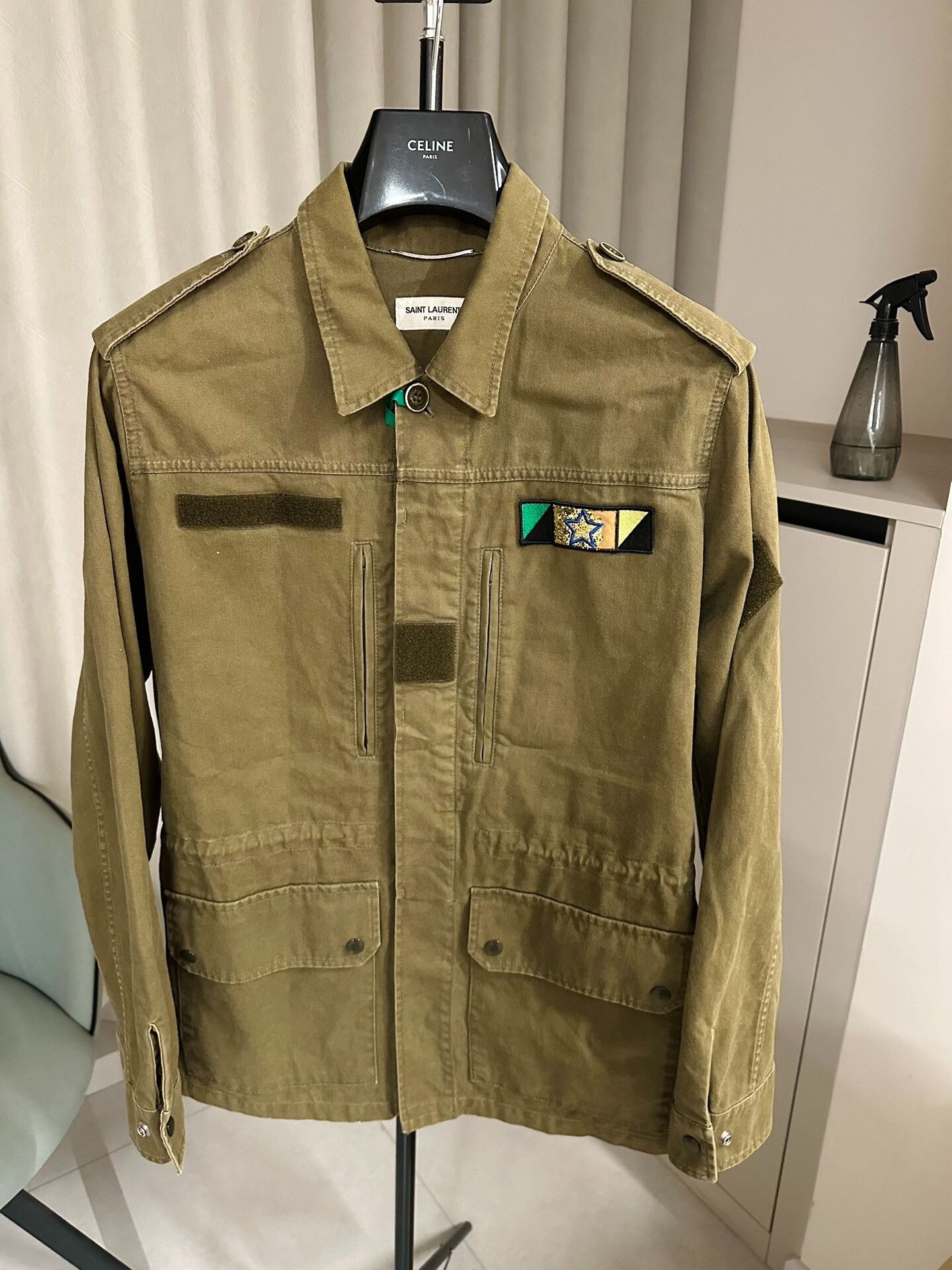 Saint Laurent Paris Saint Laurent Shark Utility Jacket Green Size US M / EU 48-50 / 2 - 1 Thumbnail