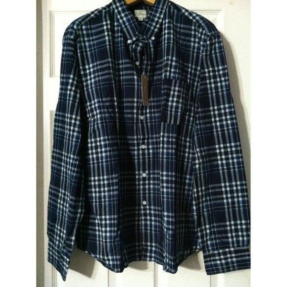 J.Crew J.CREW MENS NEW BLUE 100%COTTON PLAID CASUAL SHIRT SIZE: XXL Size US XXL / EU 58 / 5 - 1 Thumbnail