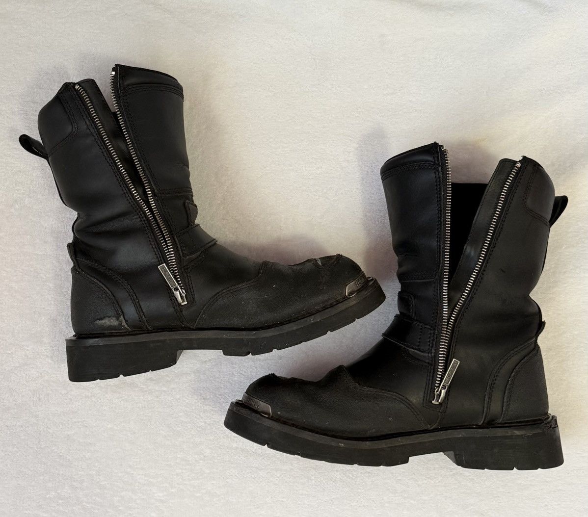 Harley Davidson Harley-Davidson mens size 8.5 black leather biker shift boot Size US 8.5 / EU 41-42 - 5 Thumbnail